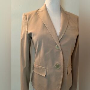 🆕 [Theory] Tan Lined Blazer Sz: 4